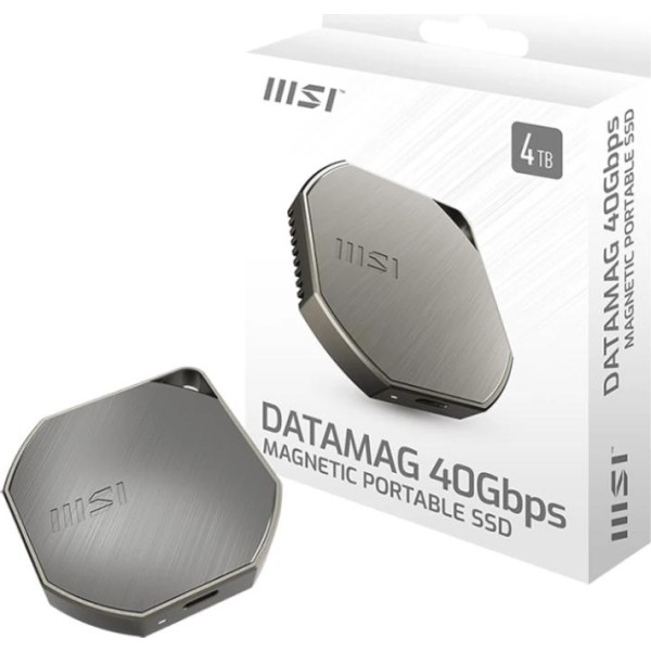 Msi ssd externo datamag 40gbps 1tb 4000mb-s usb4